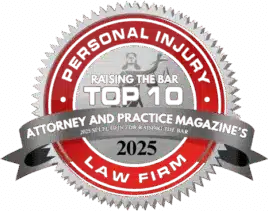 Attorney and Practice Magazine Top 10 Personal Injury Law Firm 2025